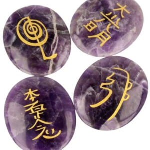 Heksen markt 12 Amethist reiki stenen set