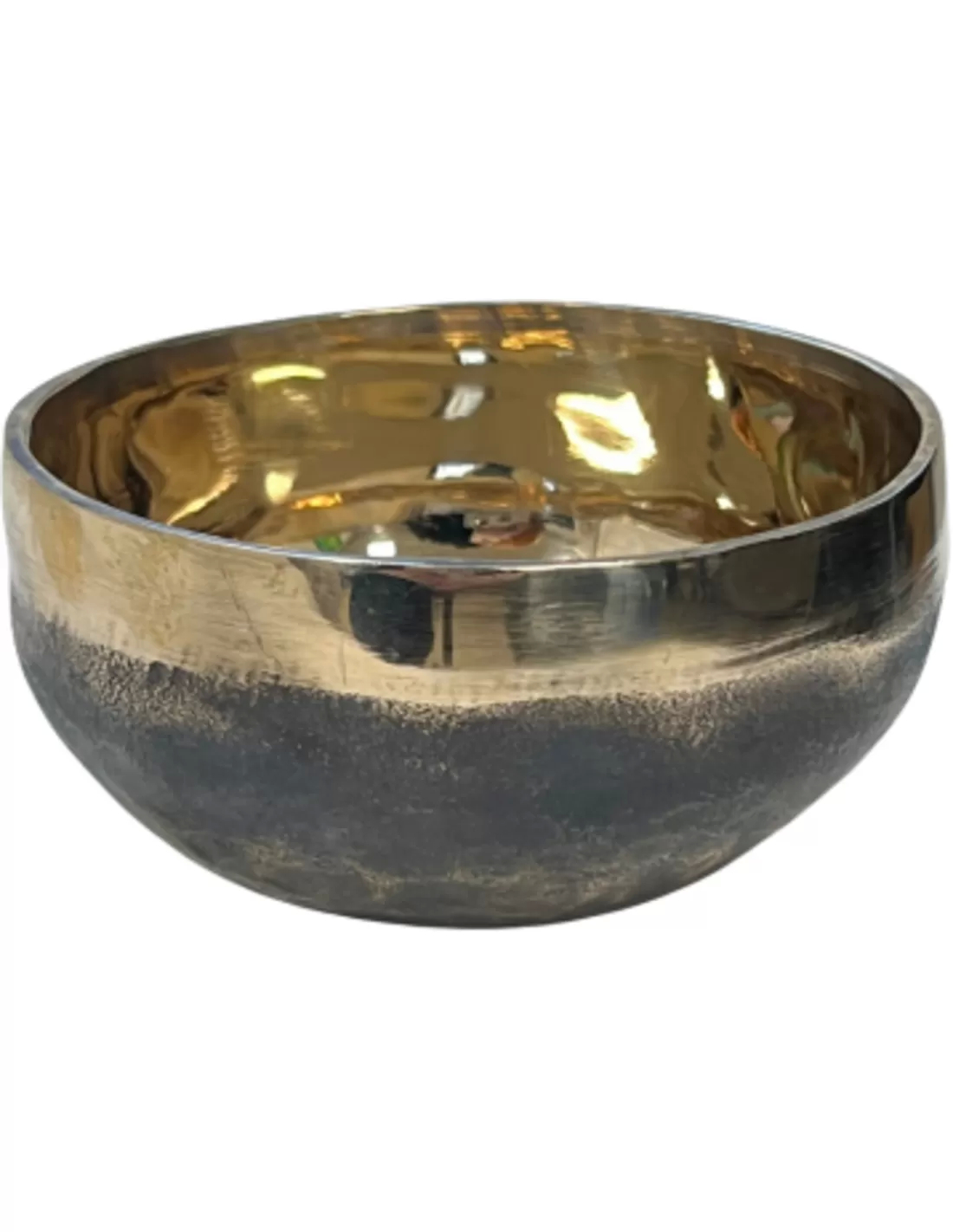 Klankschaal ishana goud/zwart 10-11 cm 1 Klankschaal ishana goud/zwart 10-11 cm