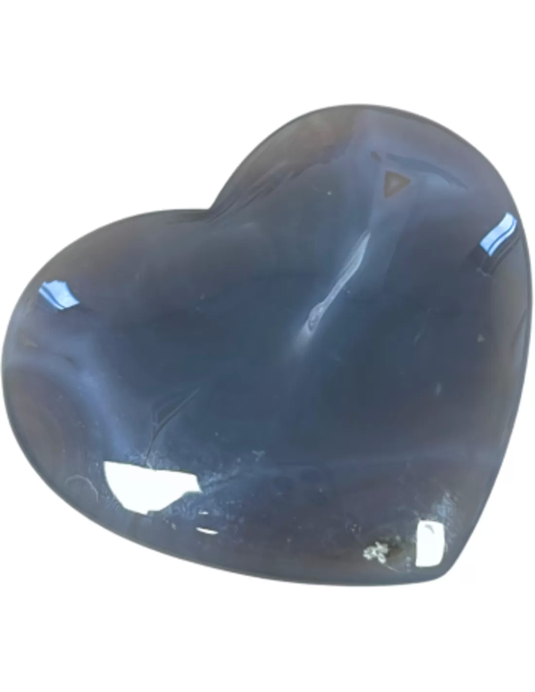 Agaat edelsteen hart 7-8 cm 1 Agaat edelsteen hart 7-8 cm