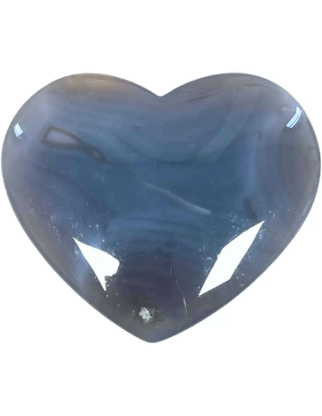 Agaat edelsteen hart 7-8 cm 3 Agaat edelsteen hart 7-8 cm - Afbeelding 3