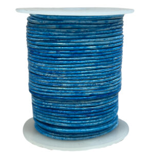 Leren koord rol 1,5mm 50m blauw