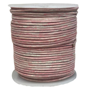 Leren koord rol 1,5mm 50m roze