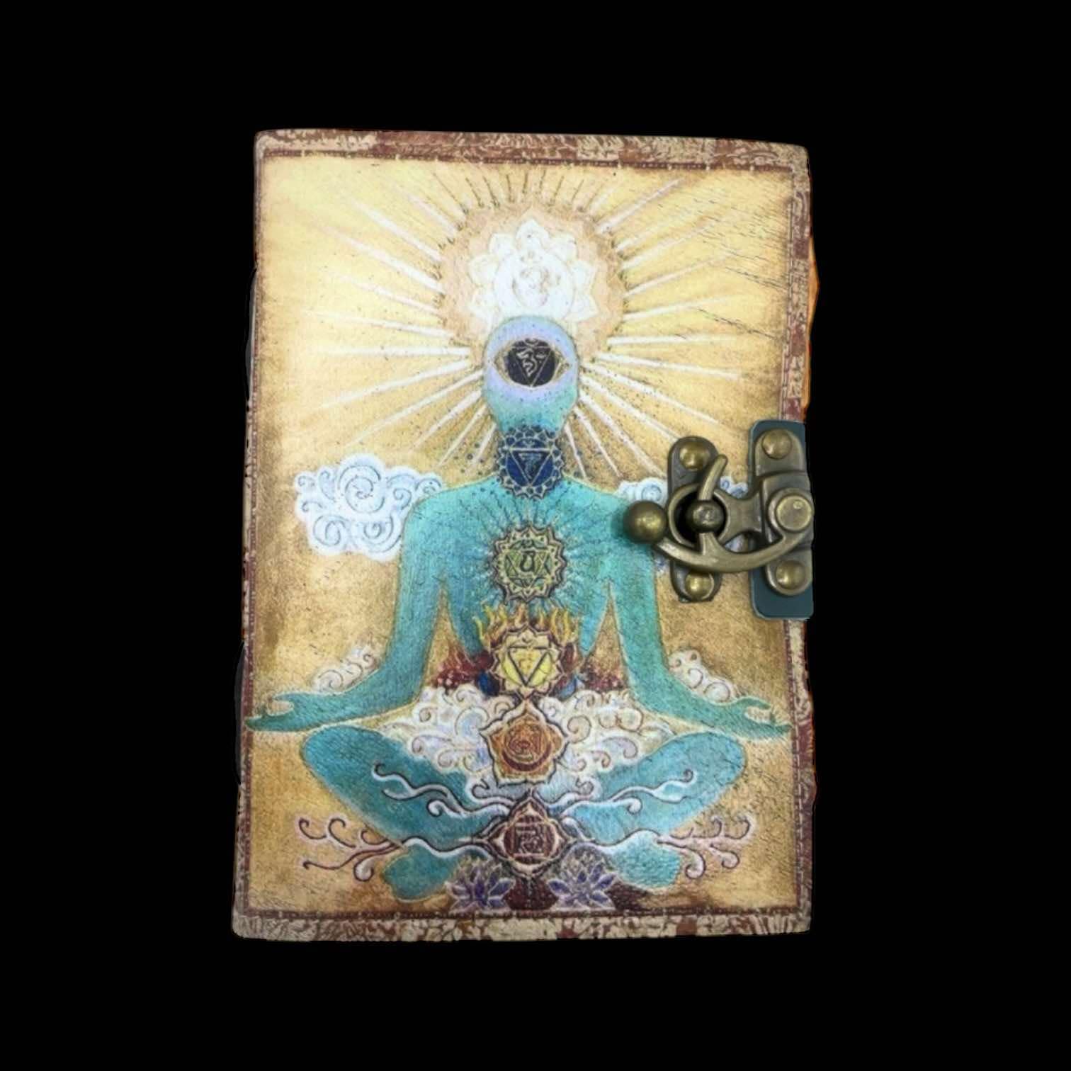 Notitieboek leer | Boeddha Chakra 2 Notitieboek leer | Boeddha Chakra - Afbeelding 2