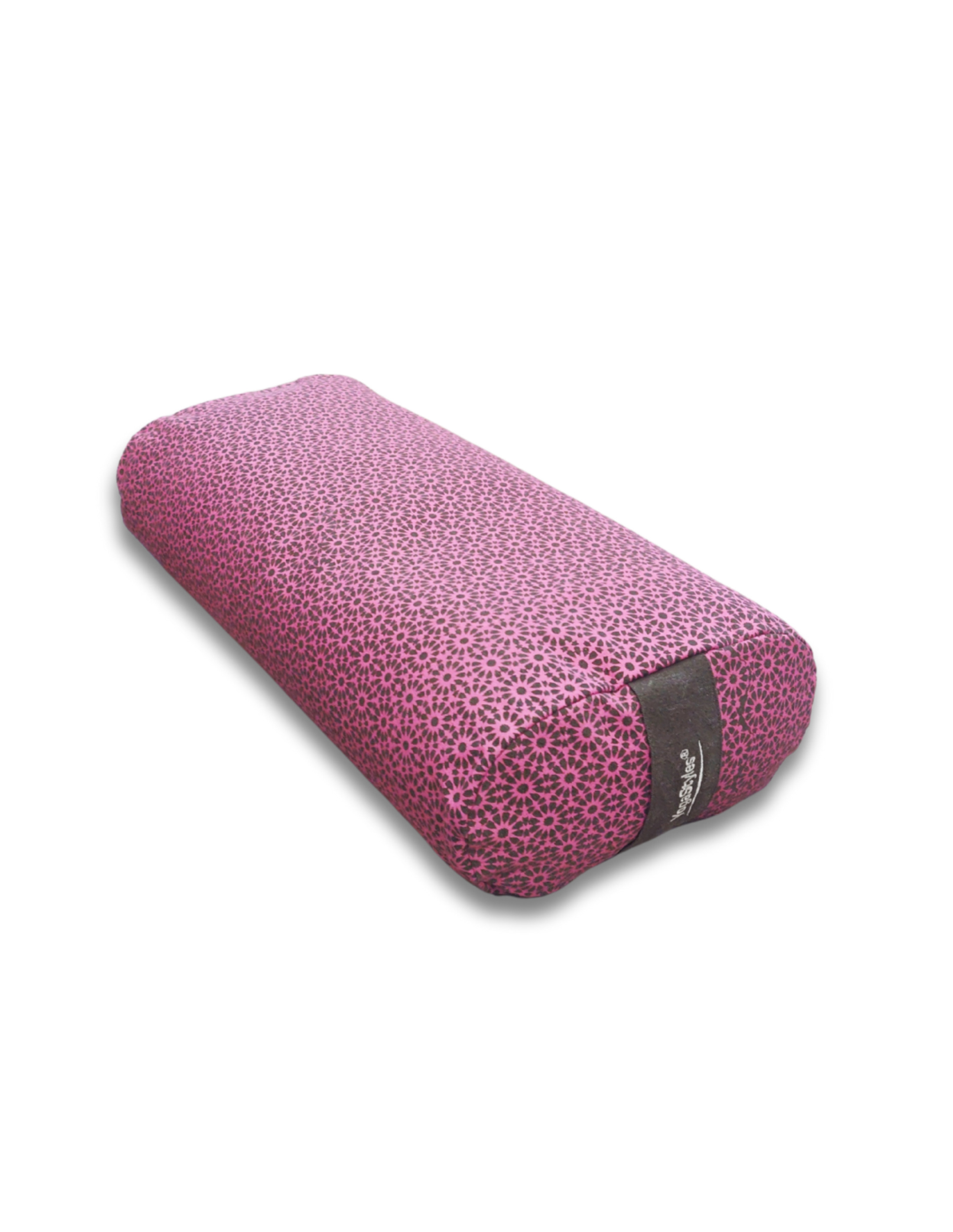 YogaStyles bolster ovaal - grijs & roze 1 YogaStyles bolster ovaal - grijs & roze