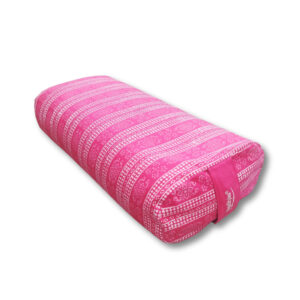 Heksen markt 10 YogaStyles Bolster ovaal roze & wit
