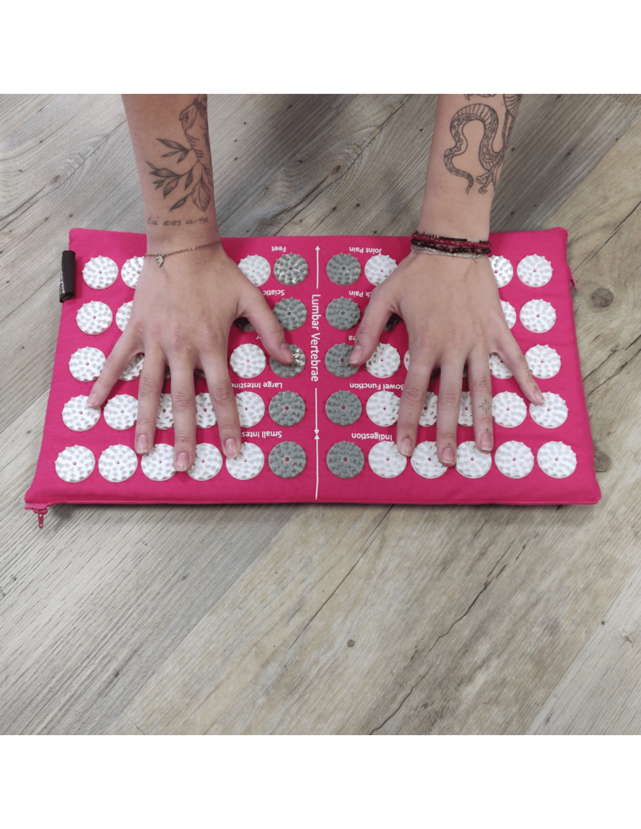 YogaStyles Spijkermat 3-Fold / Acupressuur mat roze 3 YogaStyles Spijkermat 3-Fold / Acupressuur mat roze - Afbeelding 3