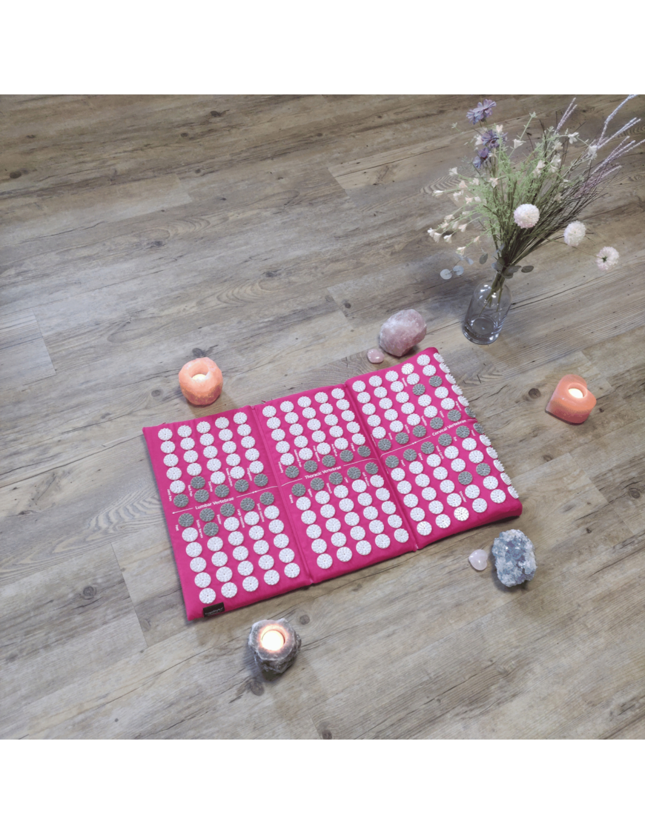 YogaStyles Spijkermat 3-Fold / Acupressuur mat roze 4 YogaStyles Spijkermat 3-Fold / Acupressuur mat roze - Afbeelding 4