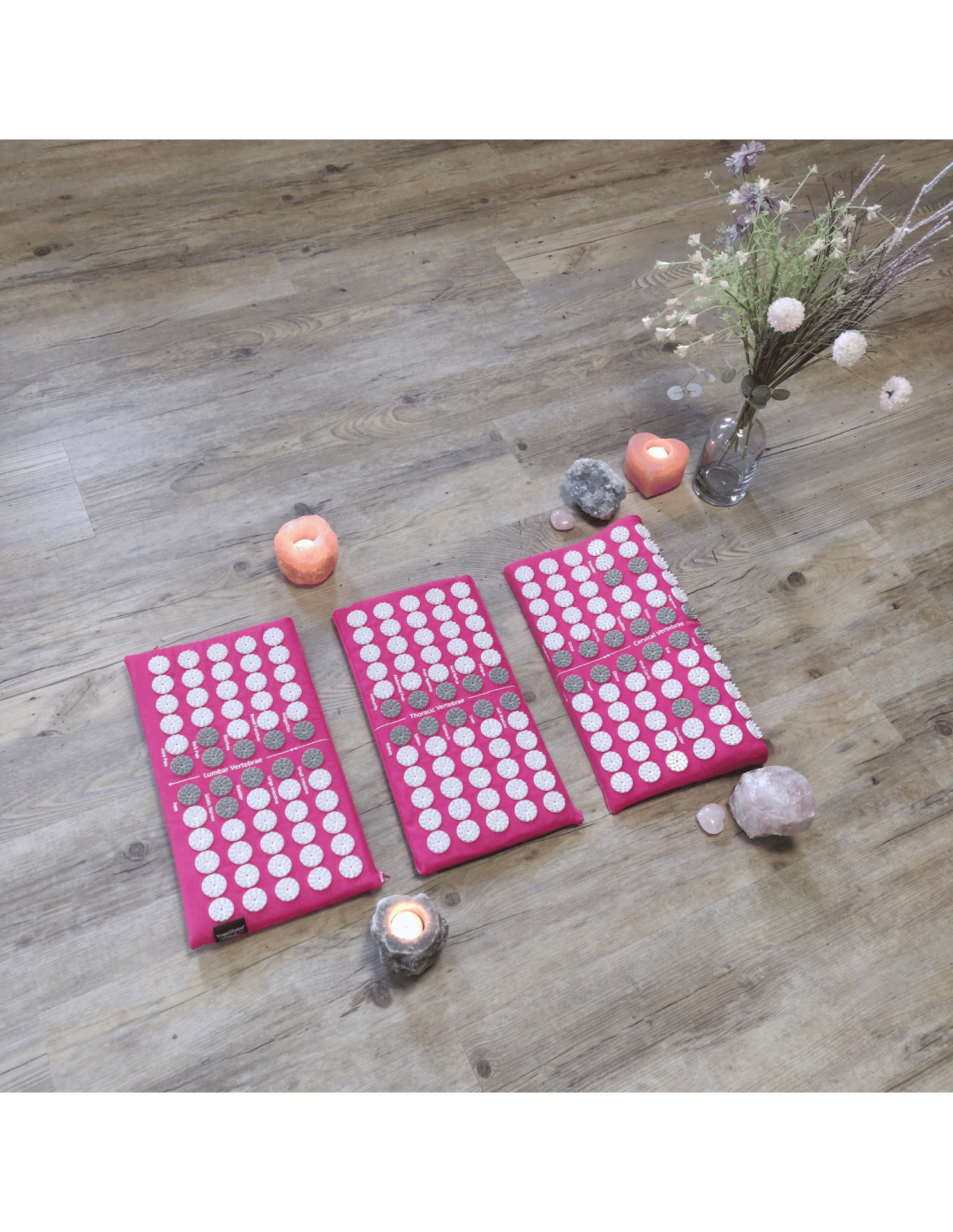 YogaStyles Spijkermat 3-Fold / Acupressuur mat roze 7 YogaStyles Spijkermat 3-Fold / Acupressuur mat roze - Afbeelding 7