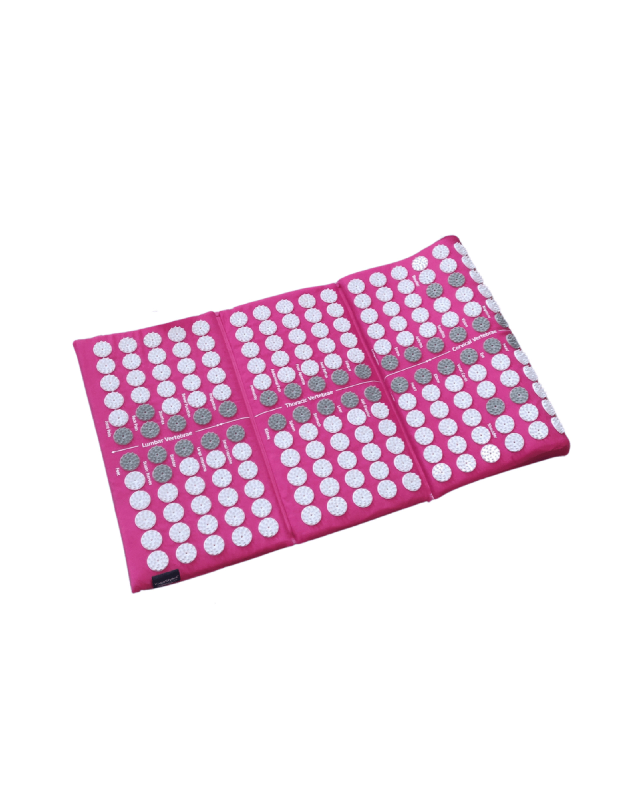 YogaStyles Spijkermat 3-Fold / Acupressuur mat roze 1 YogaStyles Spijkermat 3-Fold / Acupressuur mat roze
